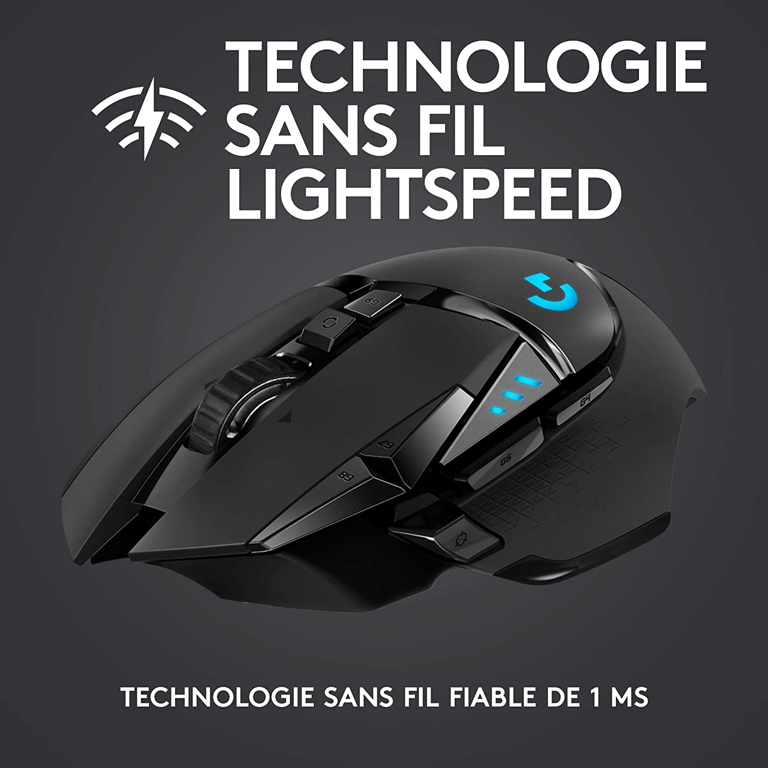 Logitech Souris de jeu sans fil G502 Lightspeed - flash vidéo