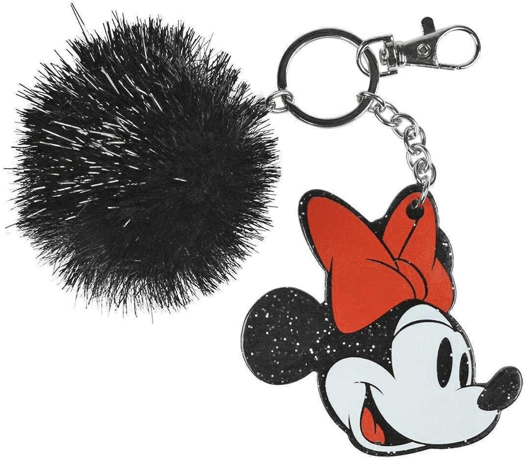 Disney - Minnie Mouse Glittered Head Premium Acrylic Keychain