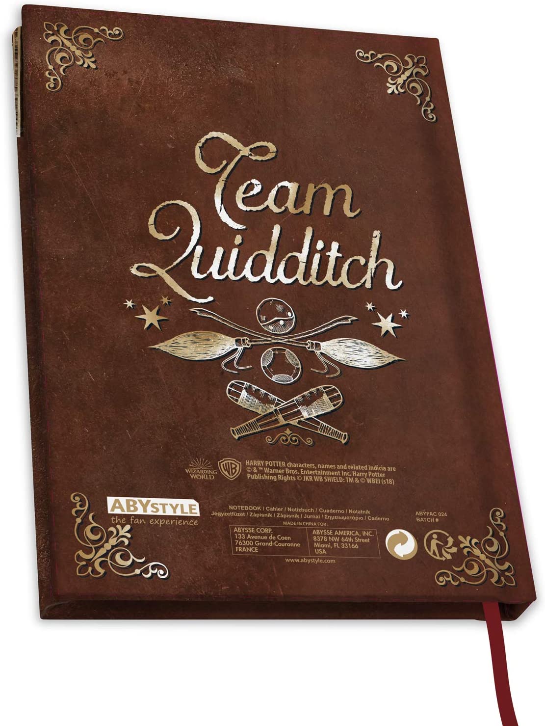 § Harry Potter - Quidditch A5 Notebook - flash vidéo