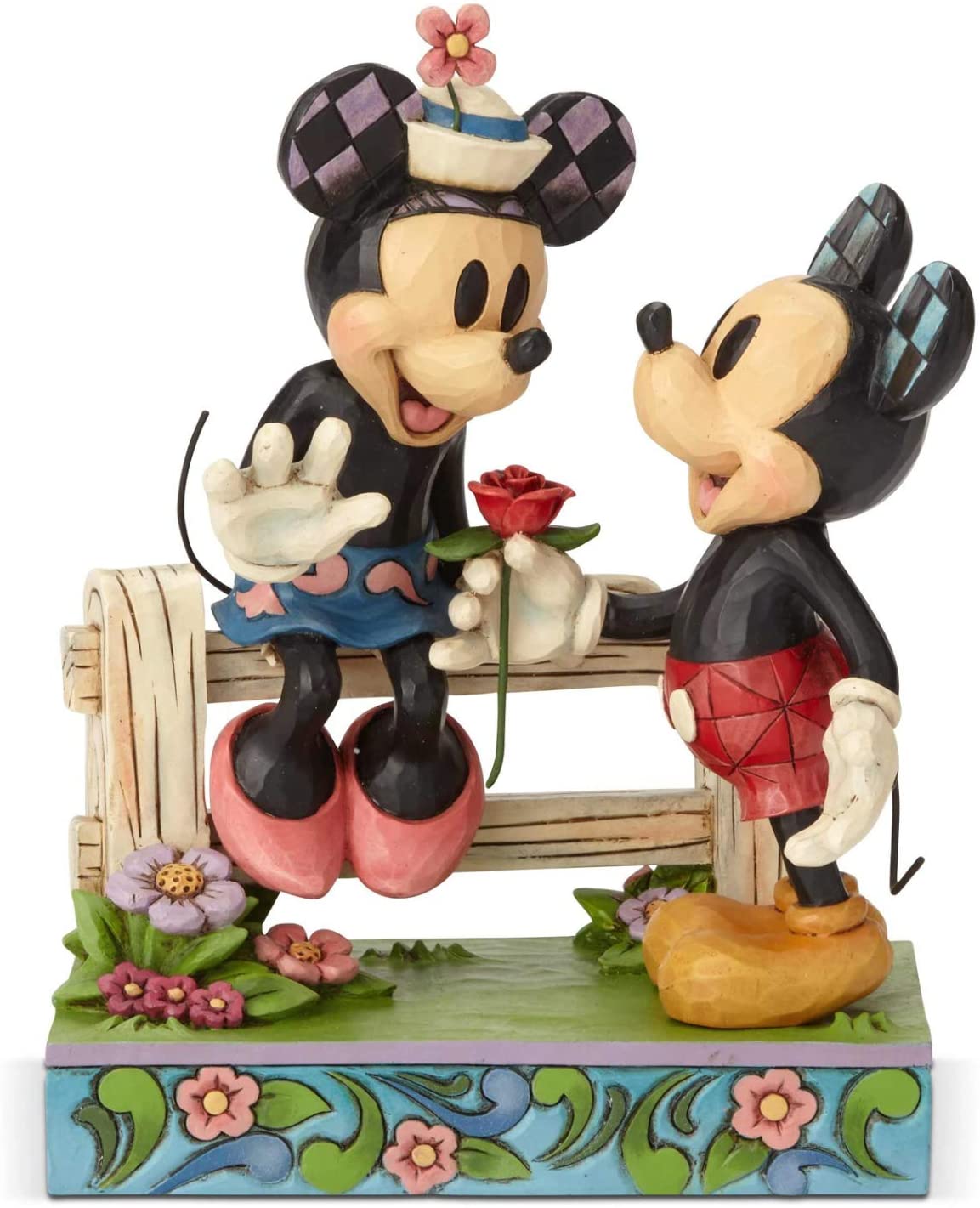 § Enesco - Disney Blossoming Romance (Mickey Mouse & Minnie Mouse Figurine)