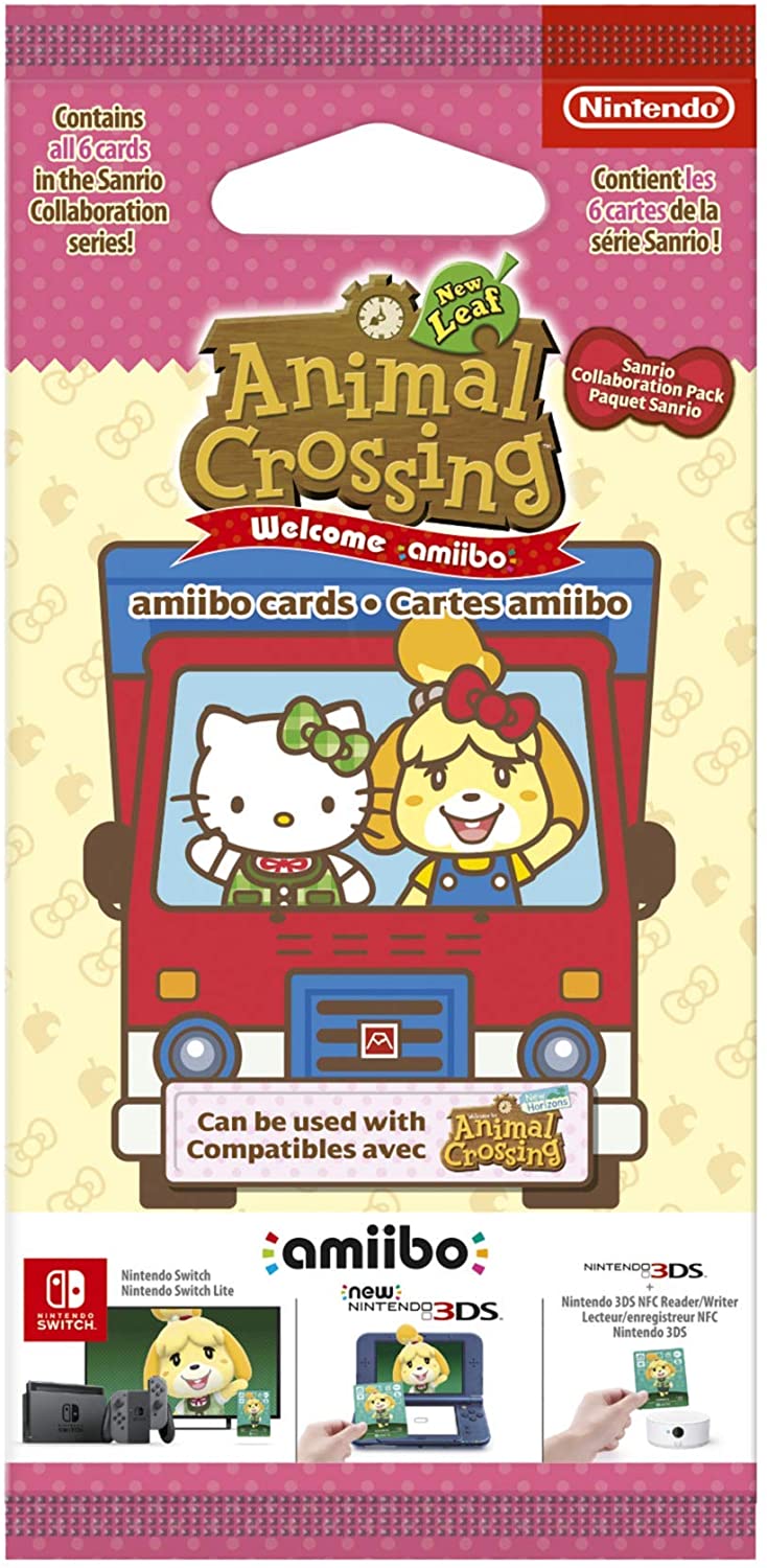Amiibo Cards 6 Pack Animal Crossing : New Leaf + Sanrio - flash vidéo