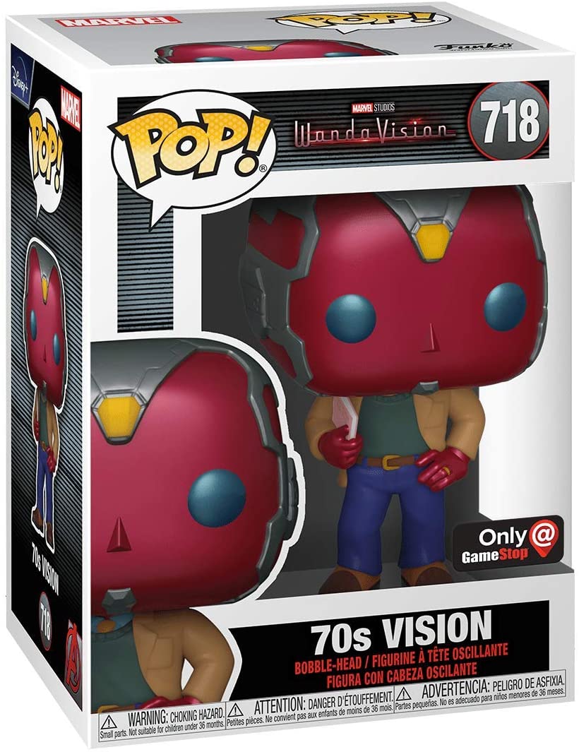 Funko Pop! Marvel: WandaVision - 70s Vision - US Exclusive ENG Merchandising - flash vidéo