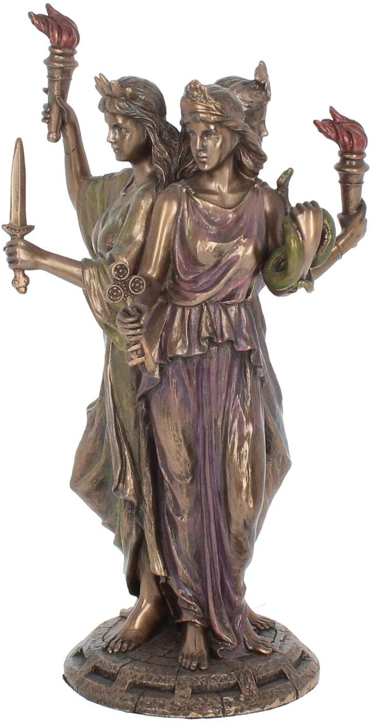 Hécate Déesse de la Magie - Figurine d'ornement de la Triple Déesse 21cm