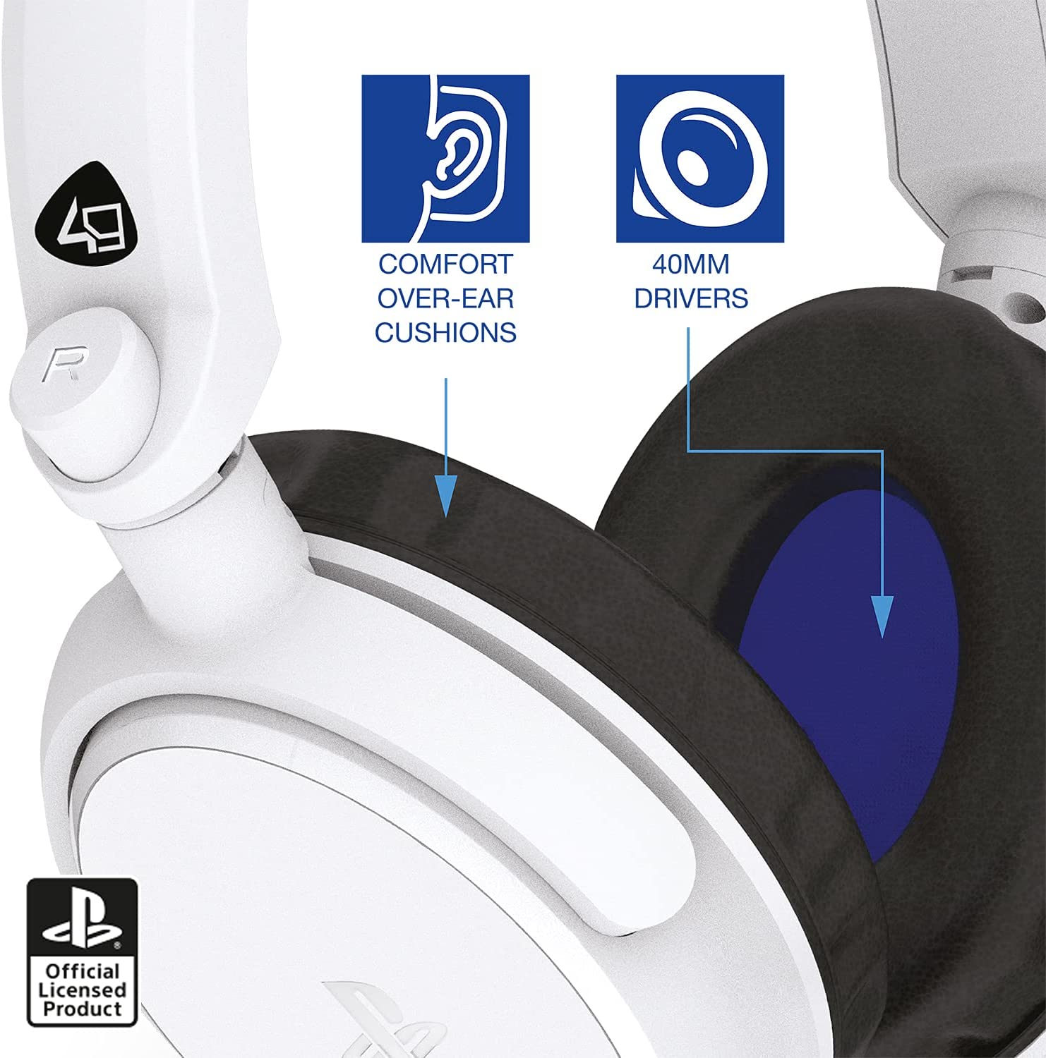 4Gamers - PRO 4-50S PS4 Licensed Wired Stereo Gaming Headset White - flash vidéo