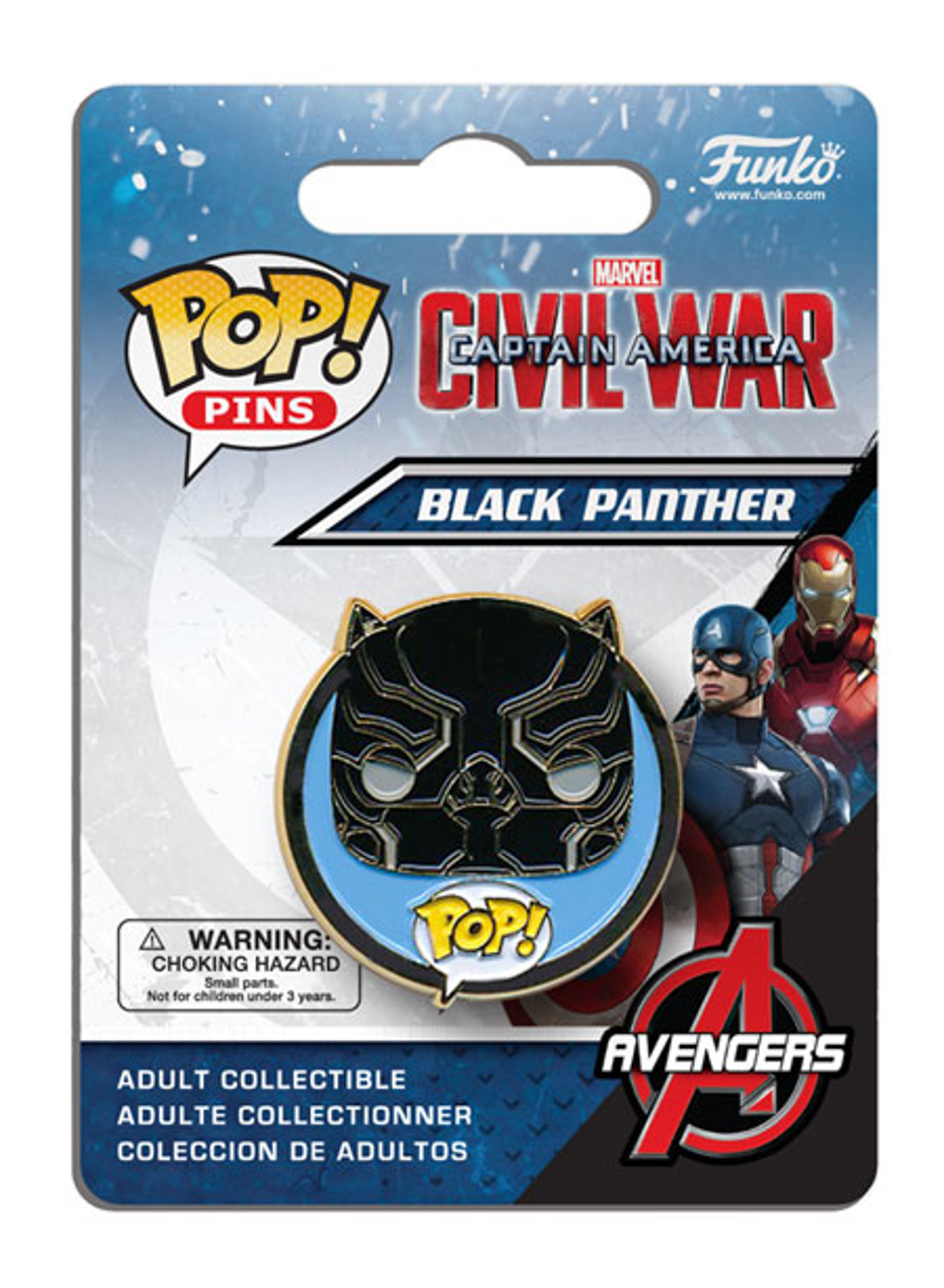 Funko Pop! Pins Captain America Civil War Black Panther - flash vidéo