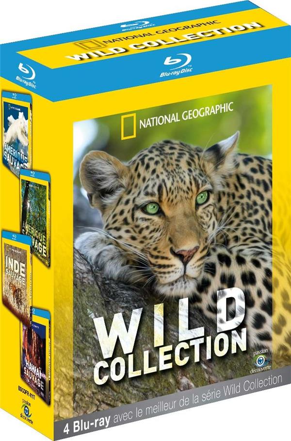 National Geographic - Wild Collection: Amérique sauvage + Inde sauvage + Hawaï sauvage [Blu-ray] - flash vidéo