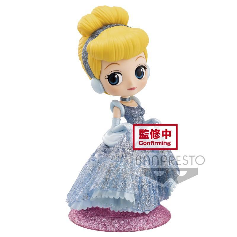 Disney Characters Q posket Cinderella Glitter line Figure 14cm - flash vidéo