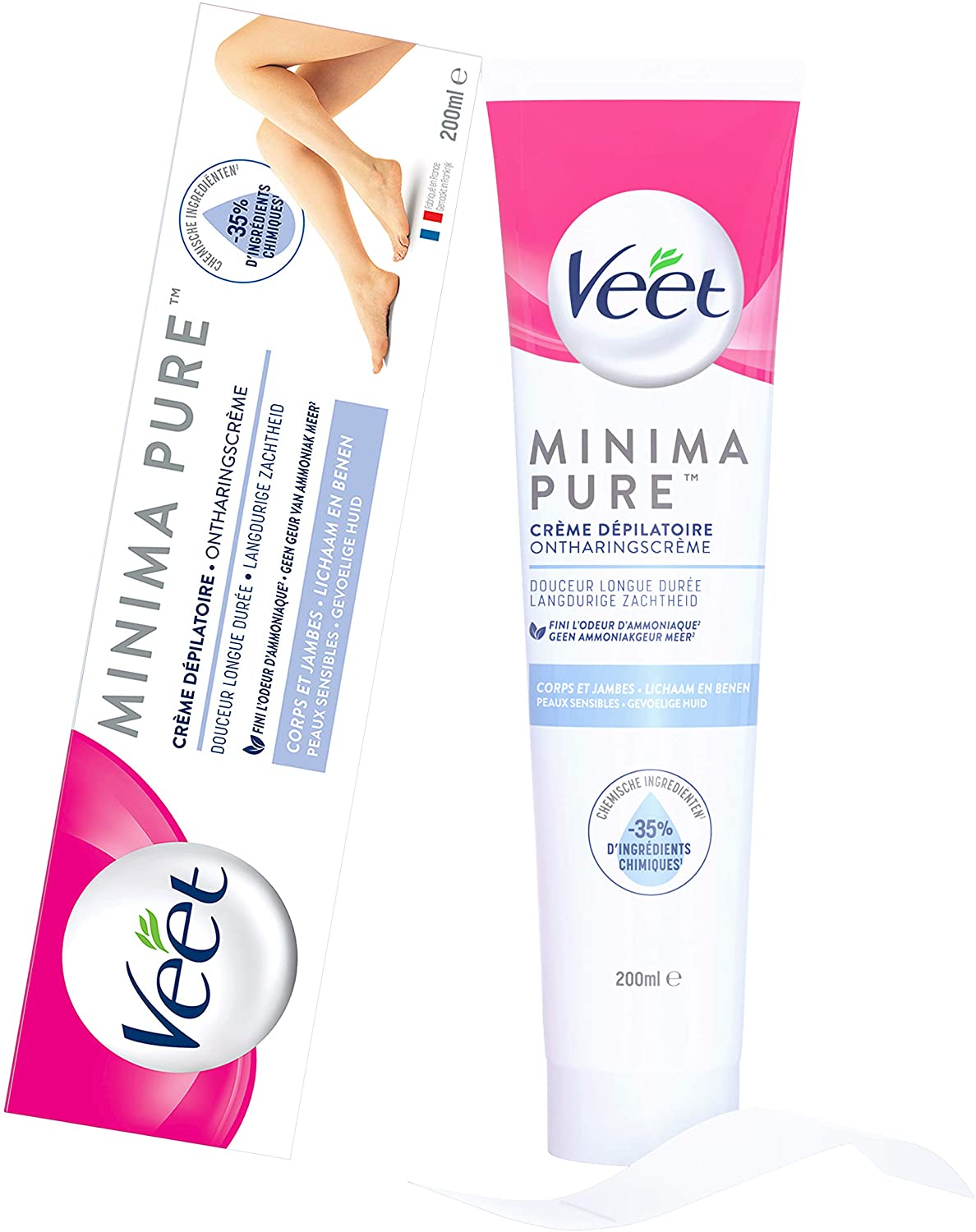 Veet MINIMA Crème Dépilatoire Peaux Sensibles 200ml - flash vidéo