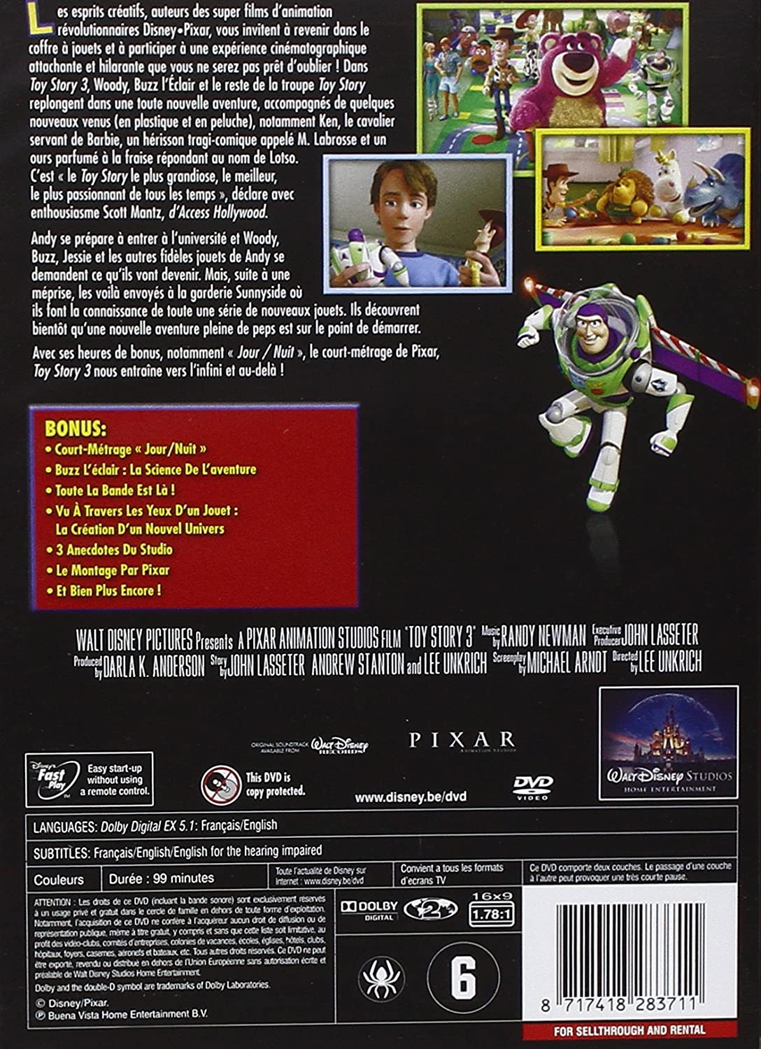 Toy Story 3 [DVD] - flash vidéo