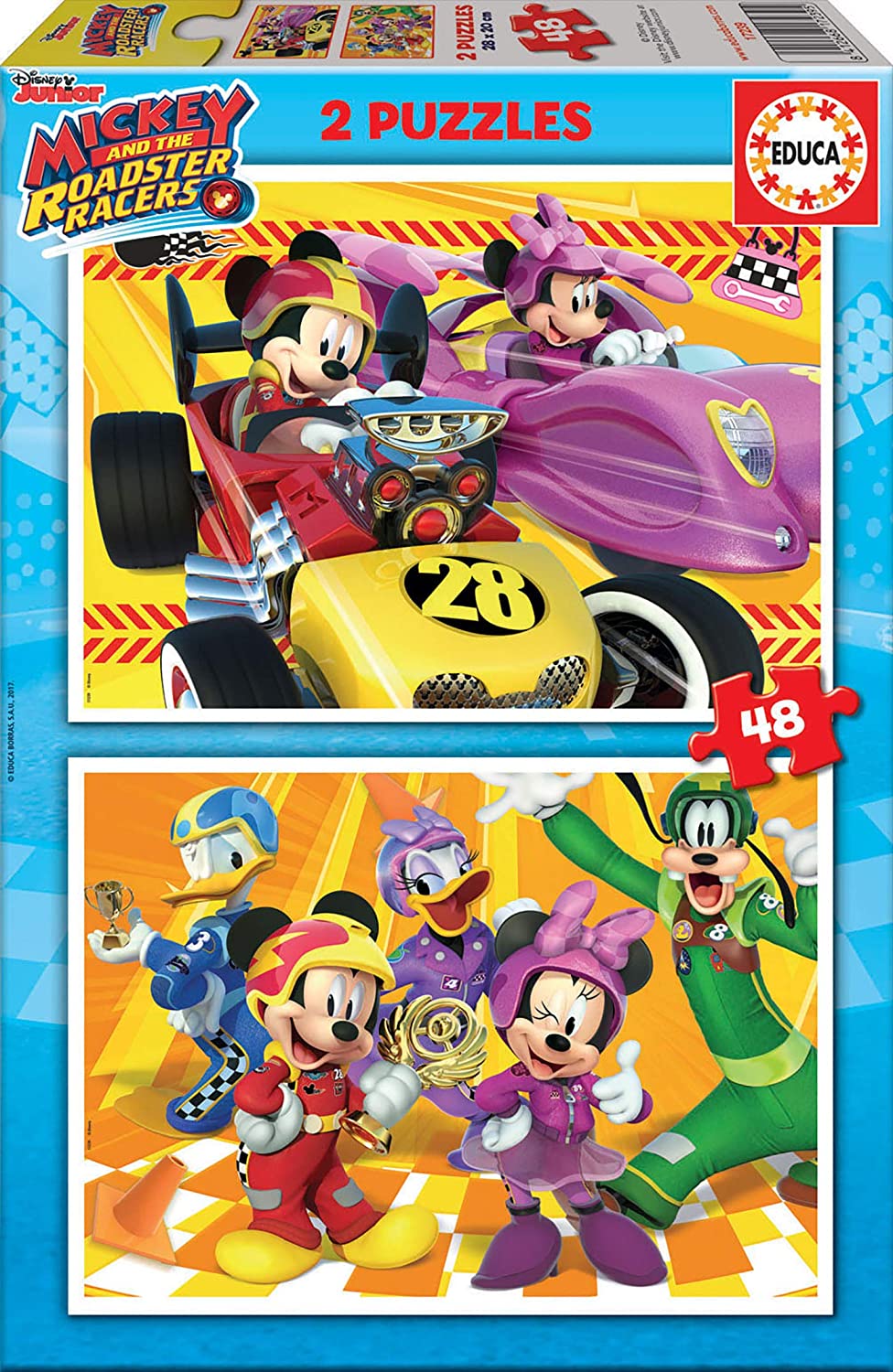 Educa 17239 Puzzle Kids 2x48pcs Mickey and friends