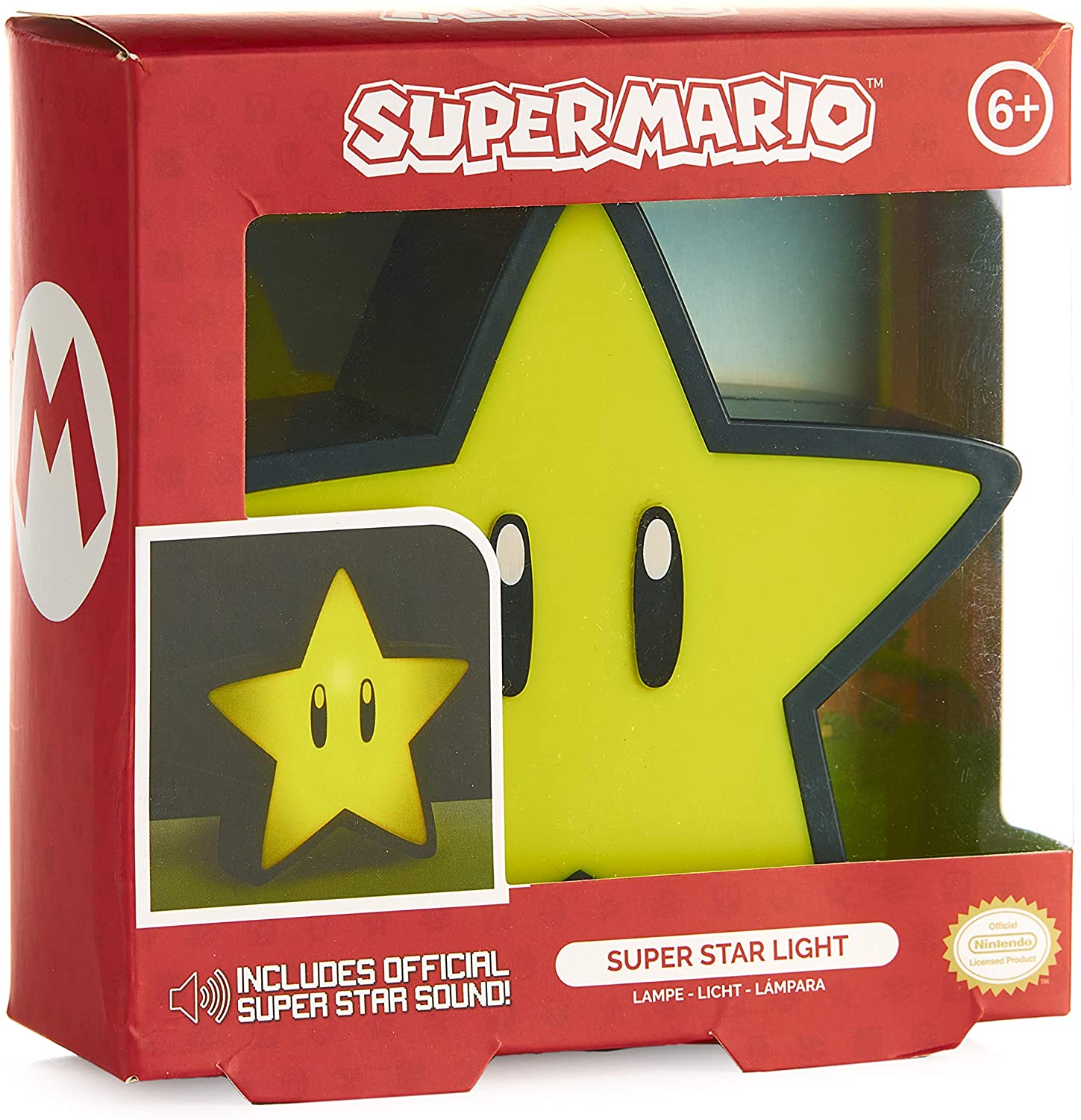 Super Mario Bros. - Lampe Icon Super Star avec son - flash vidéo