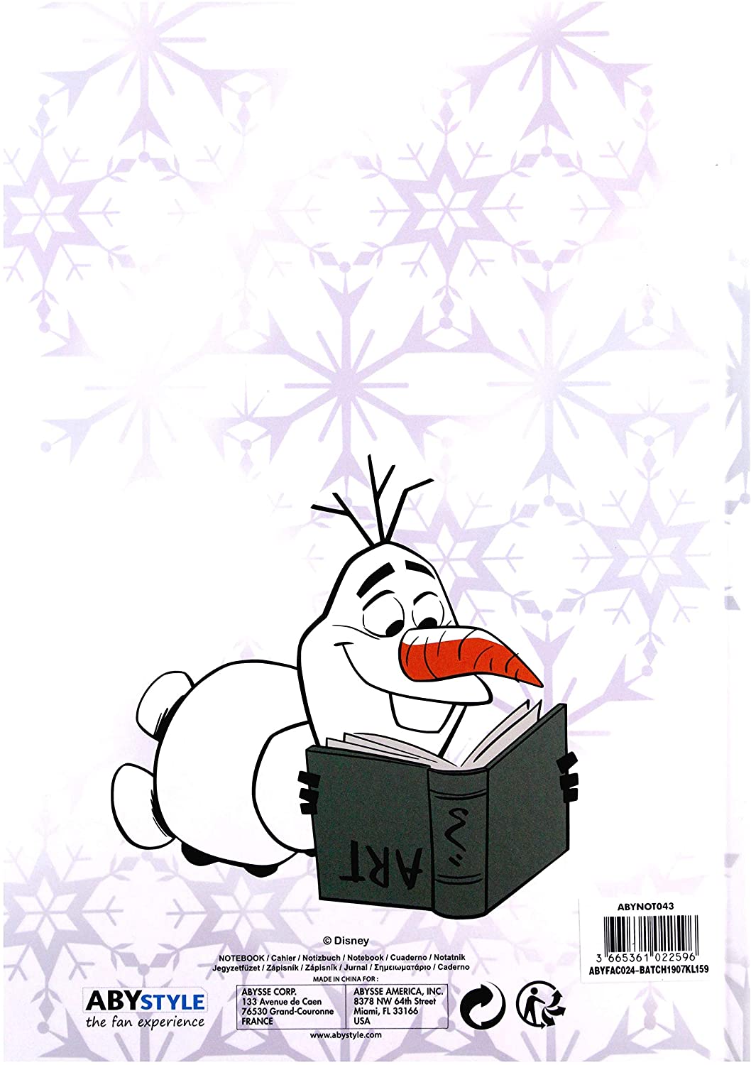 Disney - La Reine des Neiges 2 – Olaf – Cahier A5