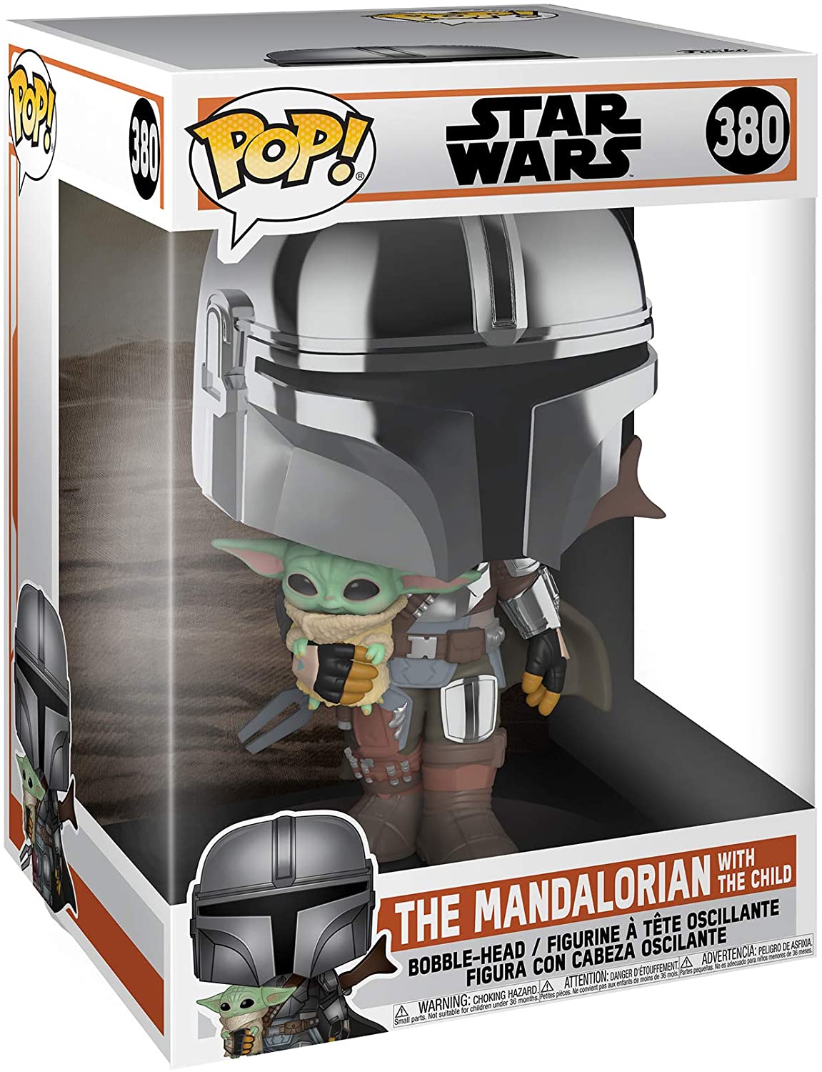 Funko Pop! Star Wars: Mandalorian - 10" Mandalorian w/ Child