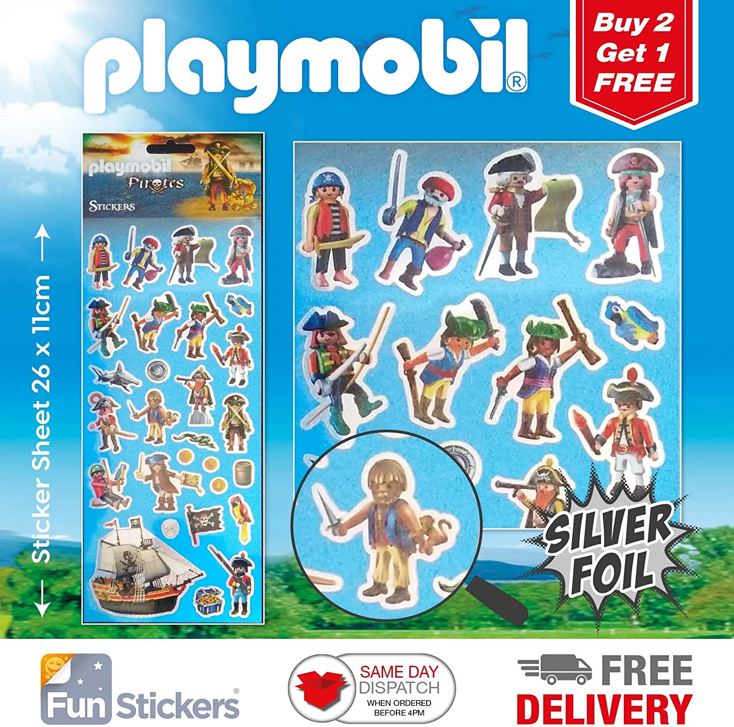 Playmobil Pirates Stickers - flash vidéo