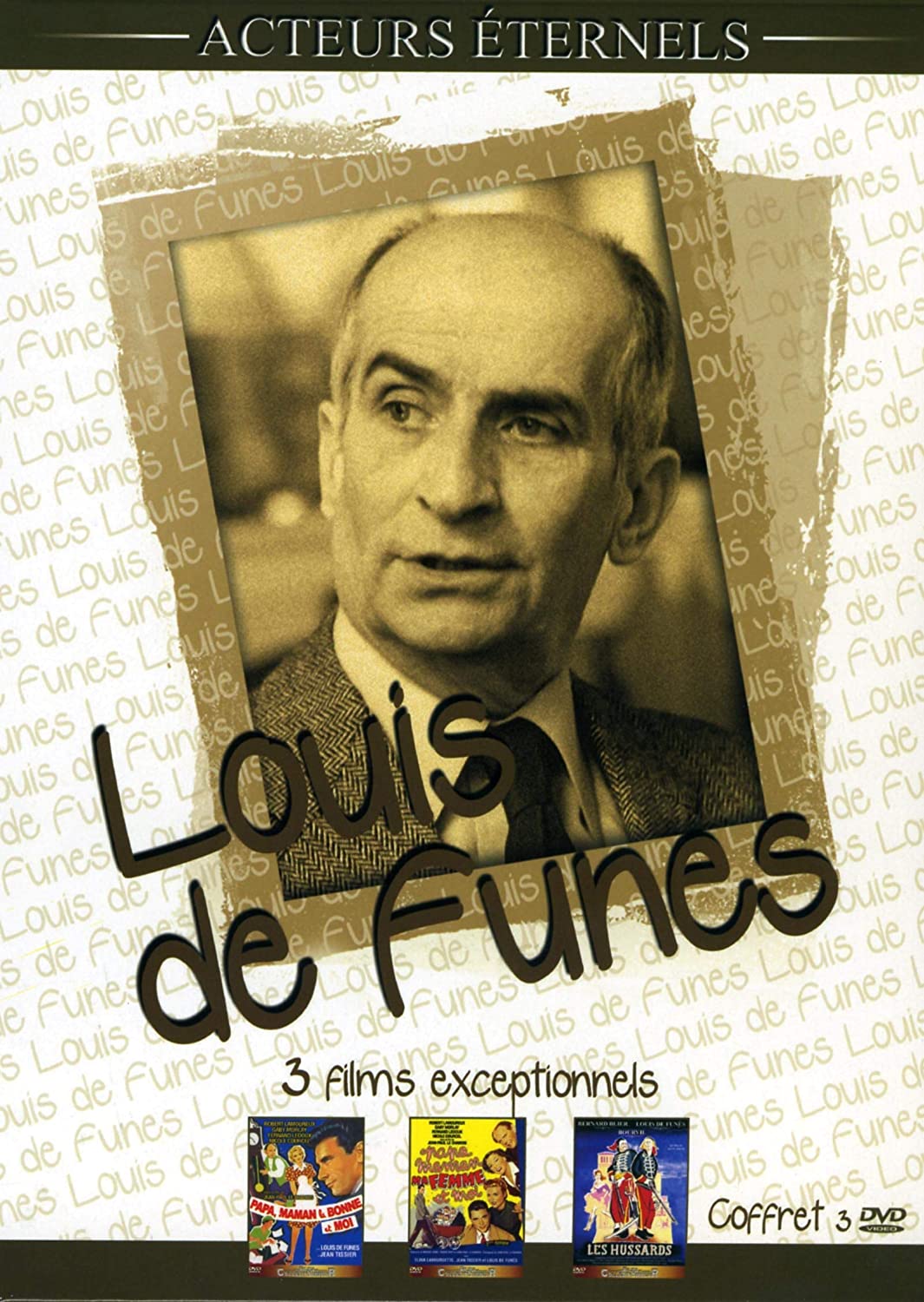Coffret Louis De Funès : Papa, Maman, La Bonne Et Moi Papa, Maman, Ma Femme Et Moi Les Hussards [DVD] - flash vidéo