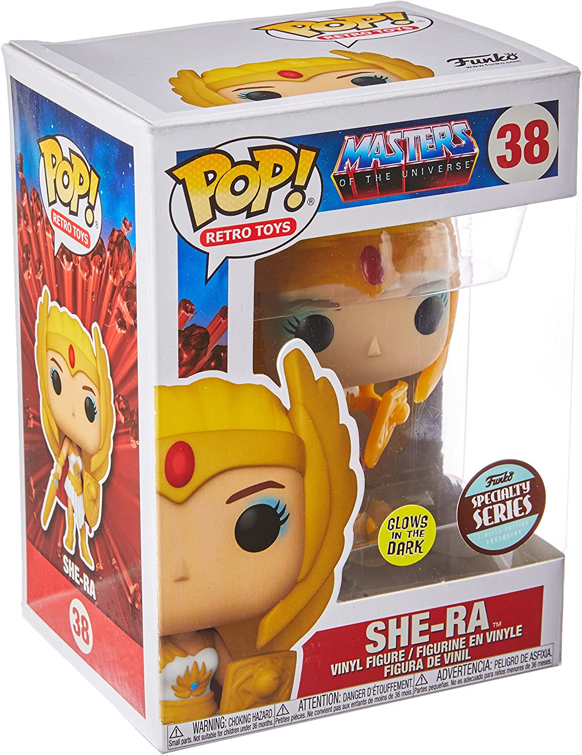 Funko Pop! Retro Toys: Masters of the Universe - She-Ra (Glow-in-the-dark) - flash vidéo