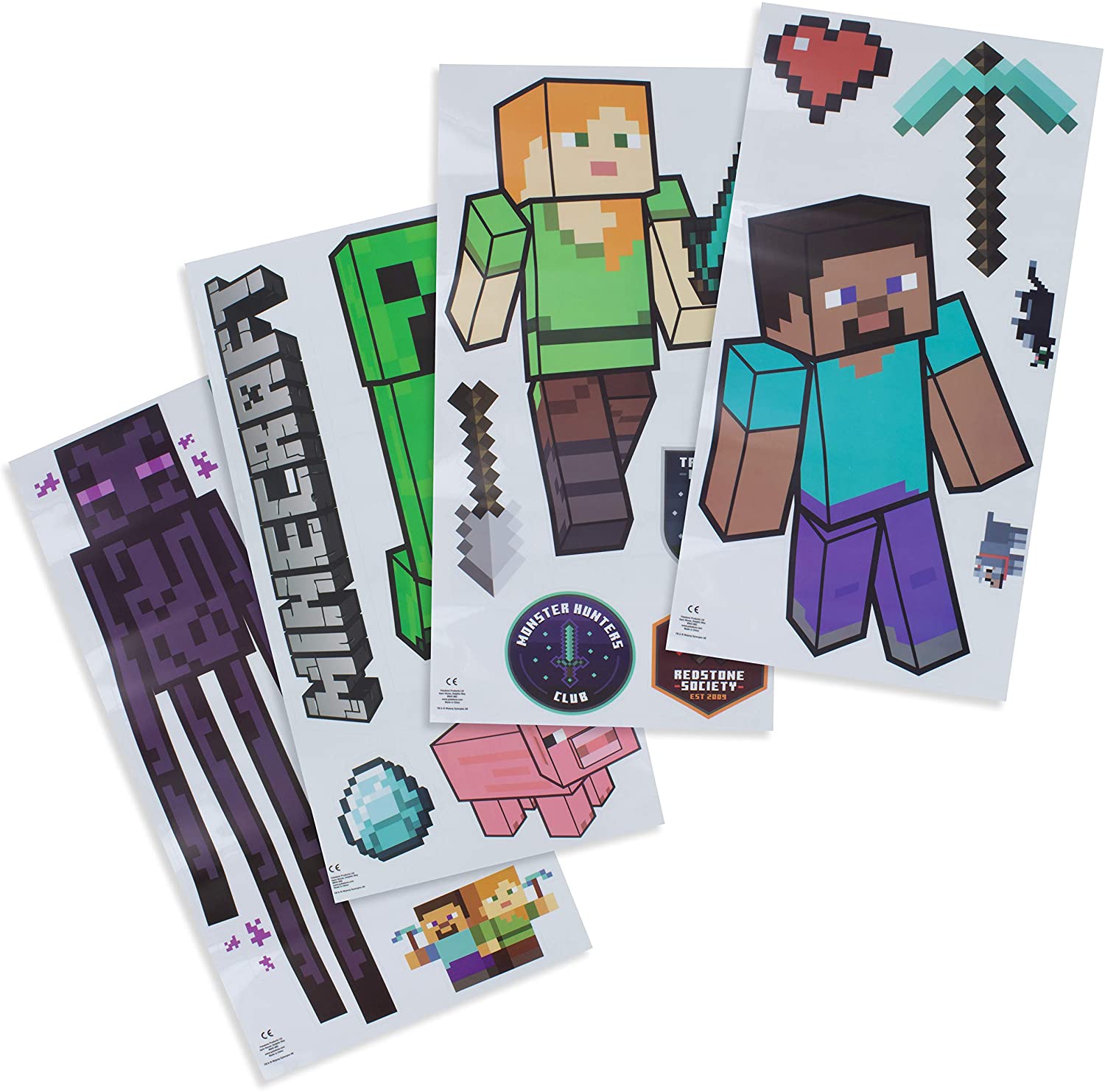 Minecraft - Stickers Muraux - flash vidéo