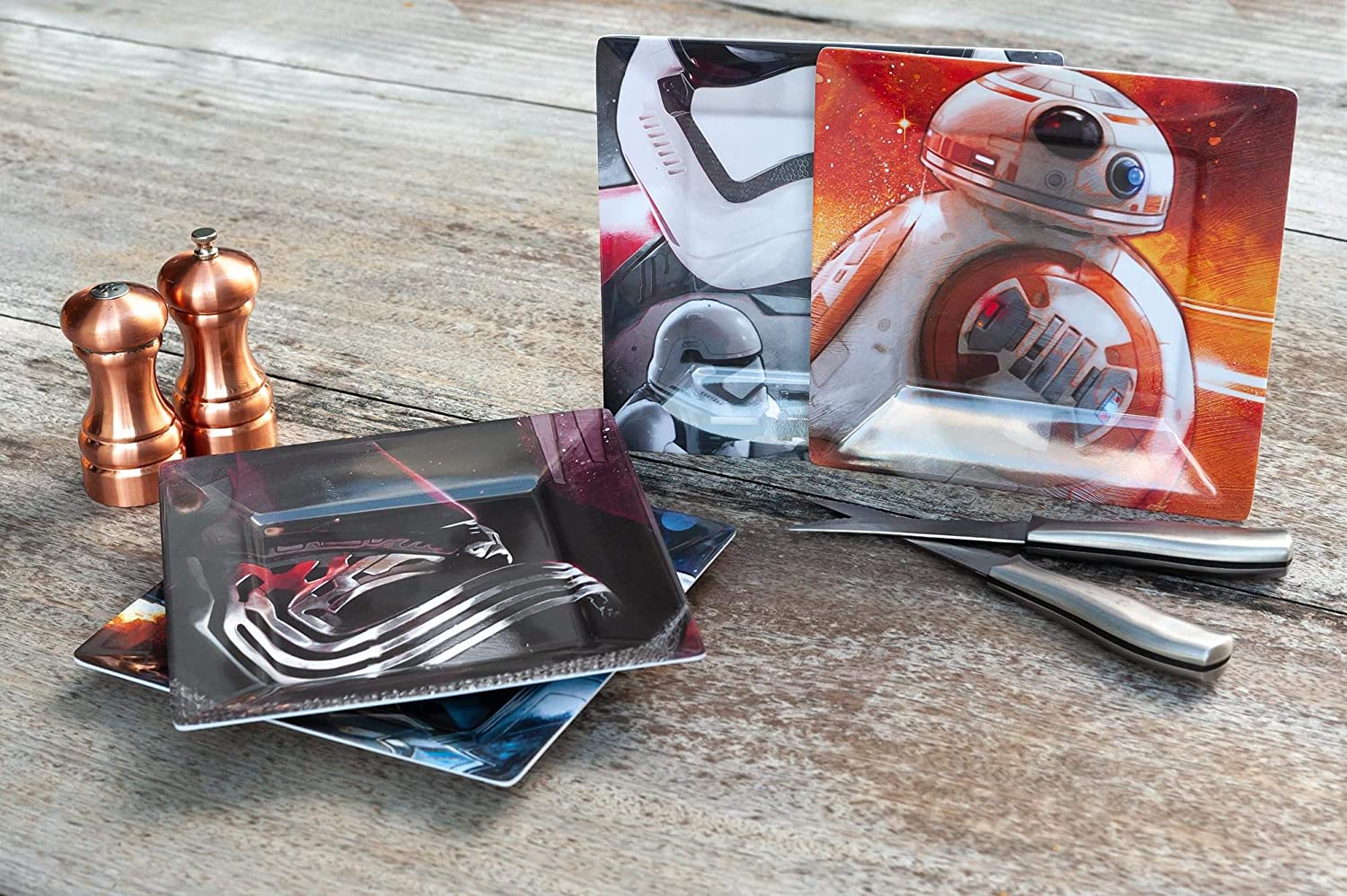 Funko Homewares - Star Wars Photographic Characters Melamine Plate 4-Set