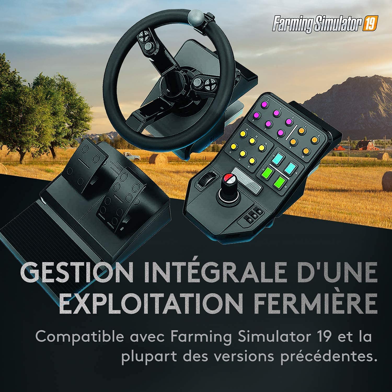Logitech Ensemble d'équipement lourd pour simulateur agricole G Saitek - flash vidéo