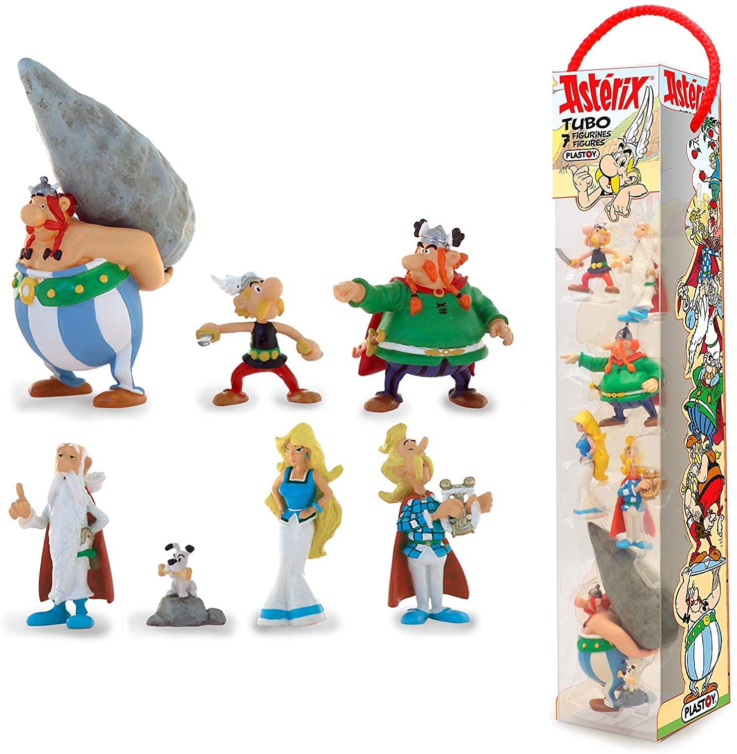 Plastoy - Tubo Astérix - Le Village Gaulois 7 Figurines - flash vidéo