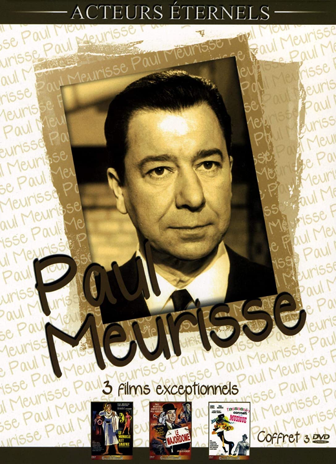 Coffret Paul Meurisse : Le Monocle Rit Jaune Le Majordome L'assassin Connaît La Musique [DVD] - flash vidéo