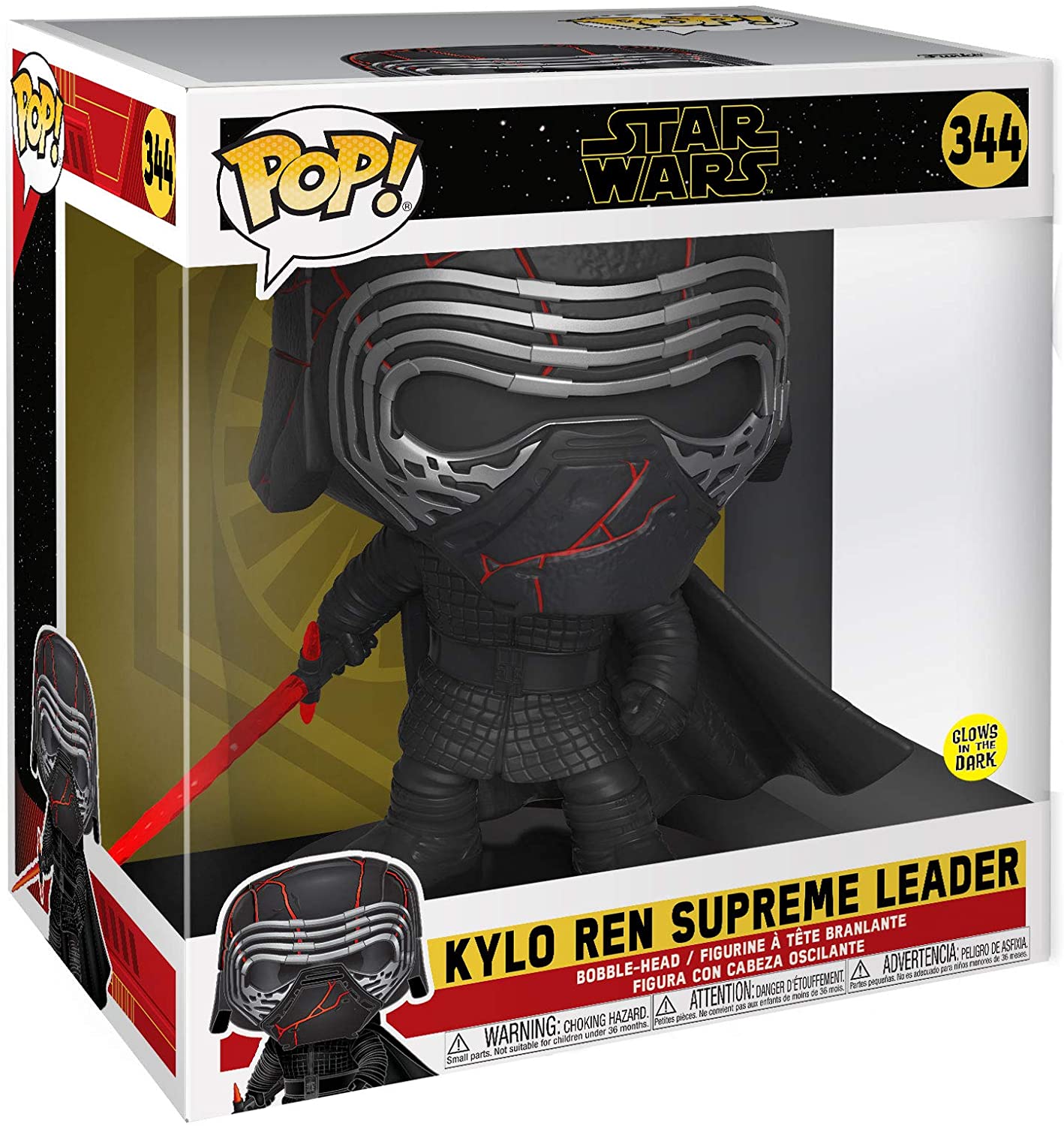 Funko Pop! Star Wars: Kylo Ren Supreme Leader (Glow in the Dark) 10" Super Sized Pop! - flash vidéo