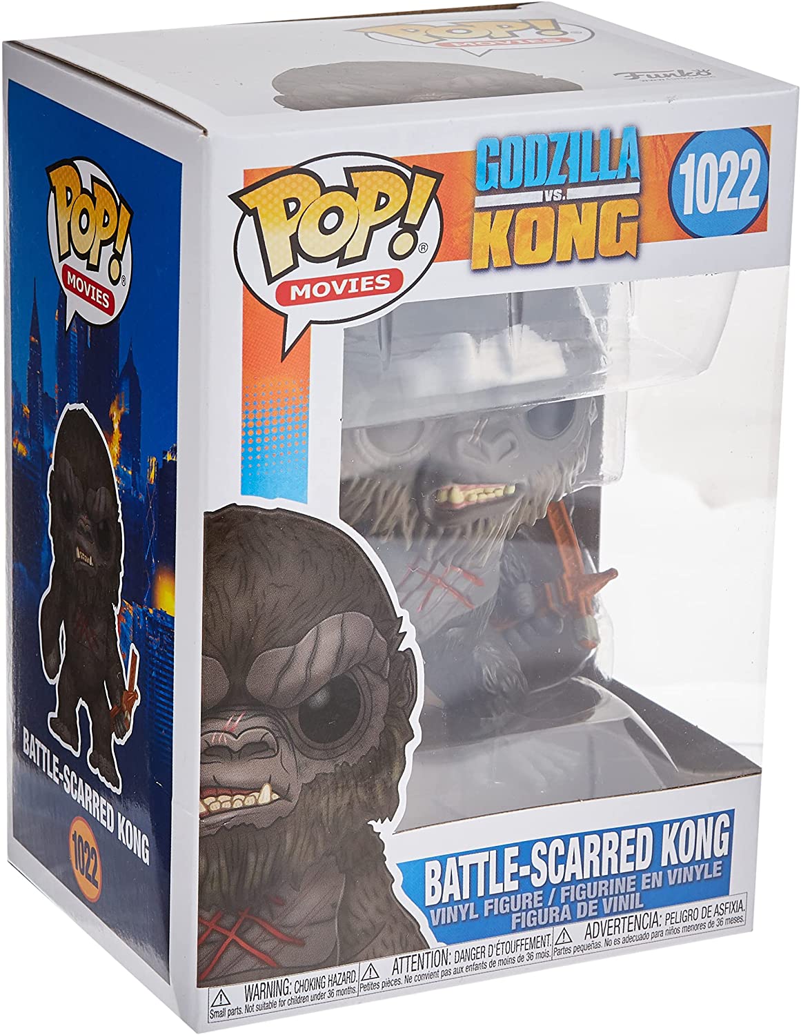 Funko Pop! Movies: Godzilla Vs Kong - Battle-Scarred Kong - flash vidéo