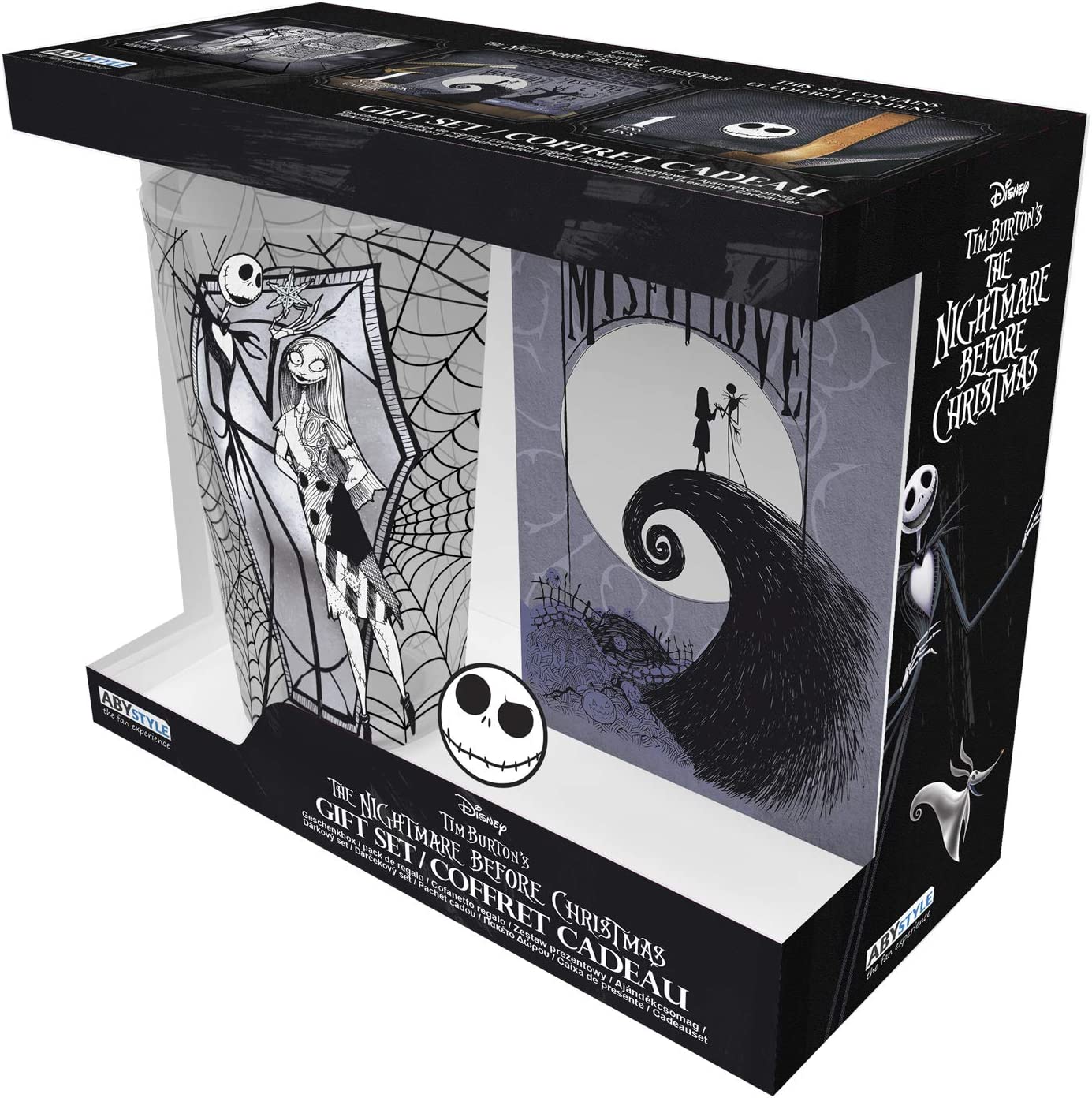 L'Étrange Noël de monsieur Jack - Coffret cadeau Verre XXL, Pin's et Carnet Jack - flash vidéo