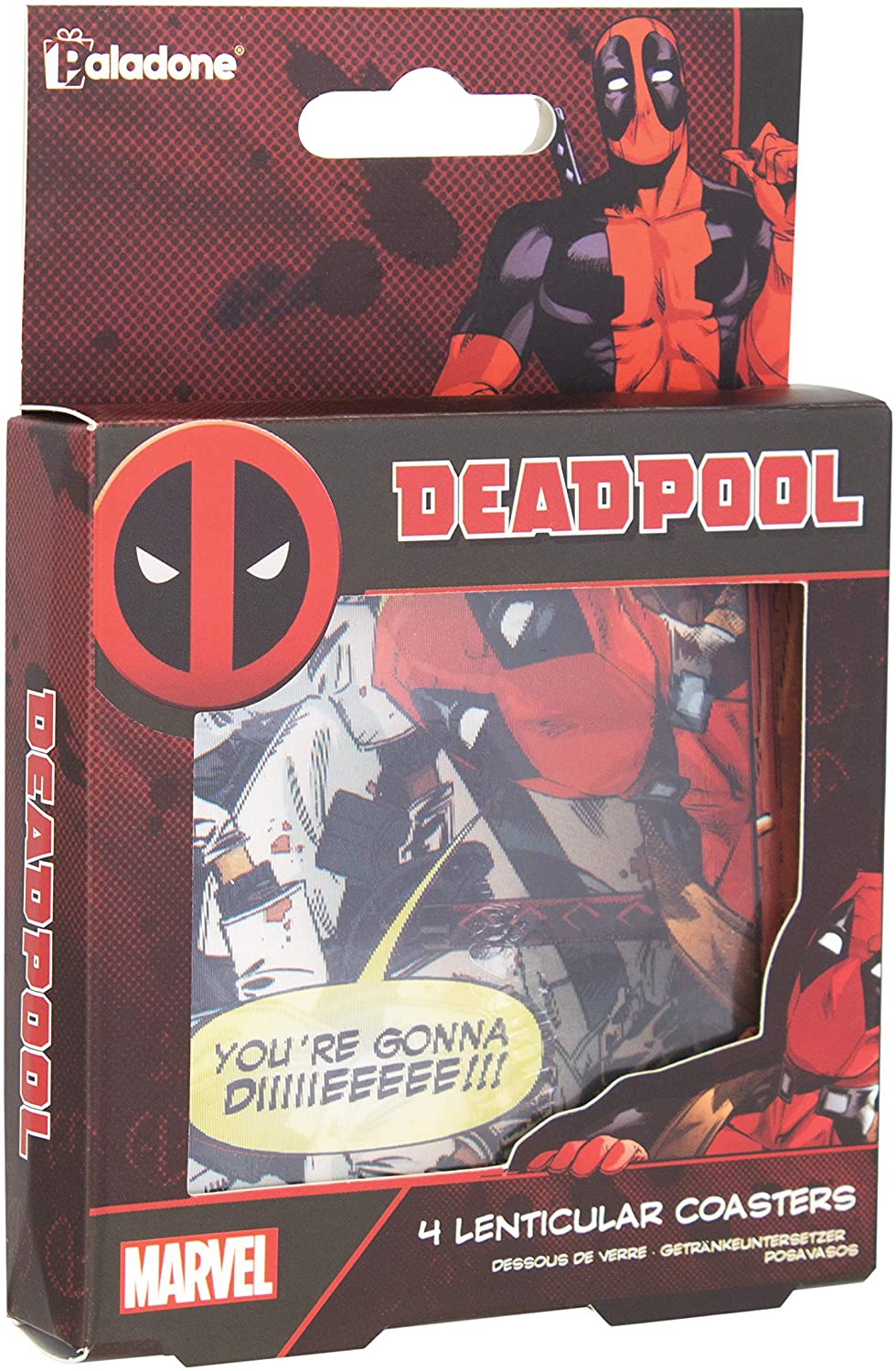 Marvel - Deadpool Lenticular Coasters - flash vidéo