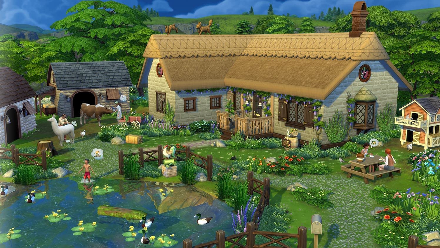 Les Sims 4 : Pack d'extension Vie à la Campagne (Code-in-a-box) - flash vidéo