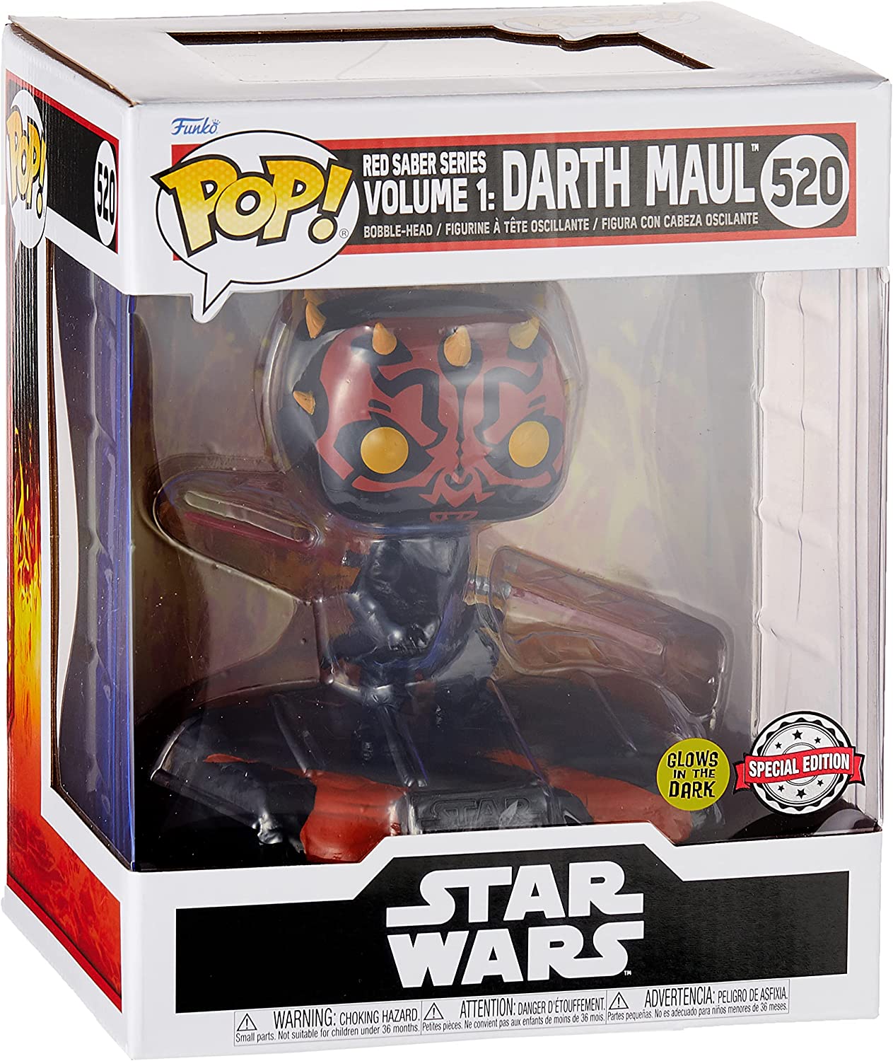 Funko Pop! Deluxe: Star Wars: Sith - Darth Maul (Glow in the Dark) - Smartoys Exclusive - flash vidéo