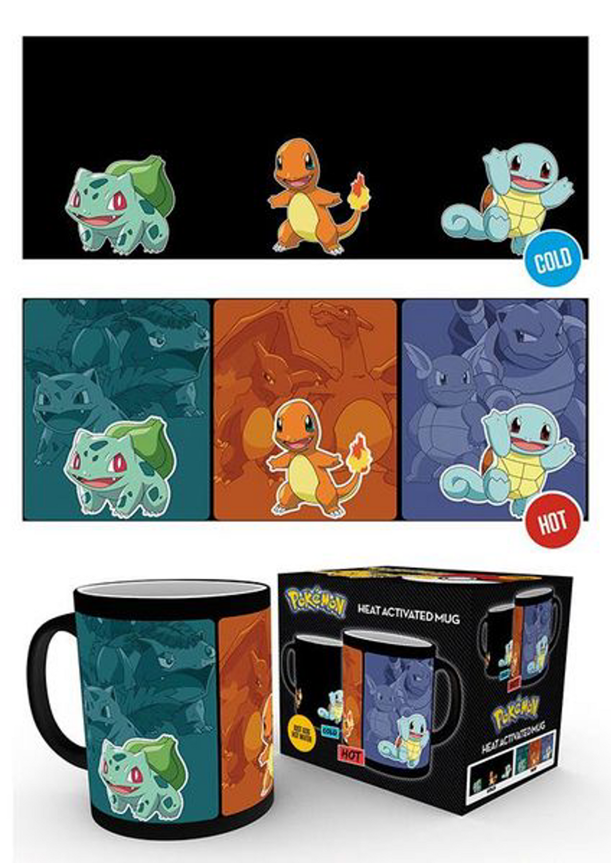Pokémon - Mug thermoréactif Catch Em All
