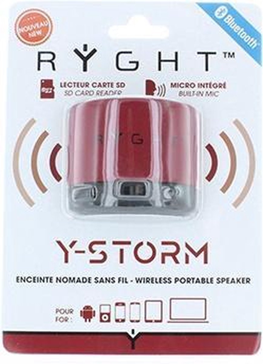 Ryght - Monodisplay Y-Storm Bluetooth ROUGE