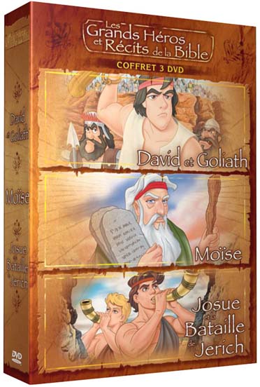 Coffret David Et Goliath : David Et Goliath / Moise / Josue Et La Bataille De Jericho [DVD] - flash vidéo