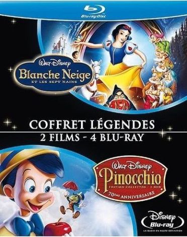 Blanche Neige et les Sept Nains + Pinocchio [Blu-ray] - flash vidéo