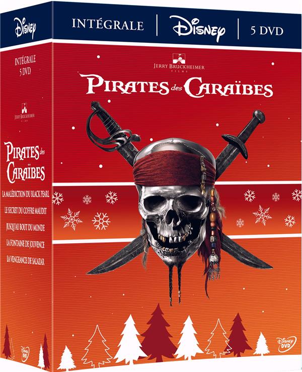 Coffret Pirates Des Caraïbes 1 à 5 [DVD] - flash vidéo