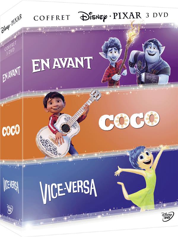 En avant + Coco + Vice-versa - Coffret 3 films [DVD] - flash vidéo