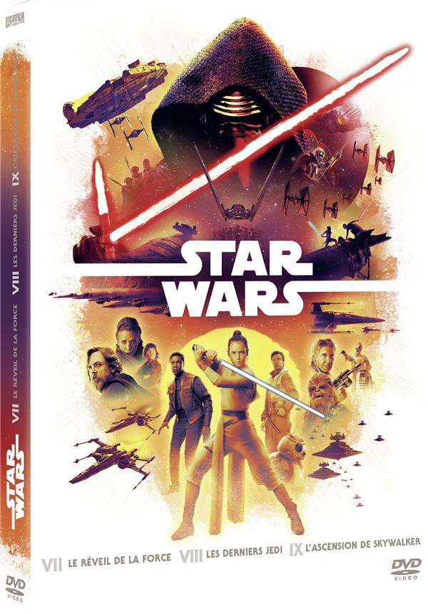 Star Wars - Episodes VII à IX : Le Réveil De La Force + Les Derniers Jedi + L'ascension De Skywalker [DVD] - flash vidéo