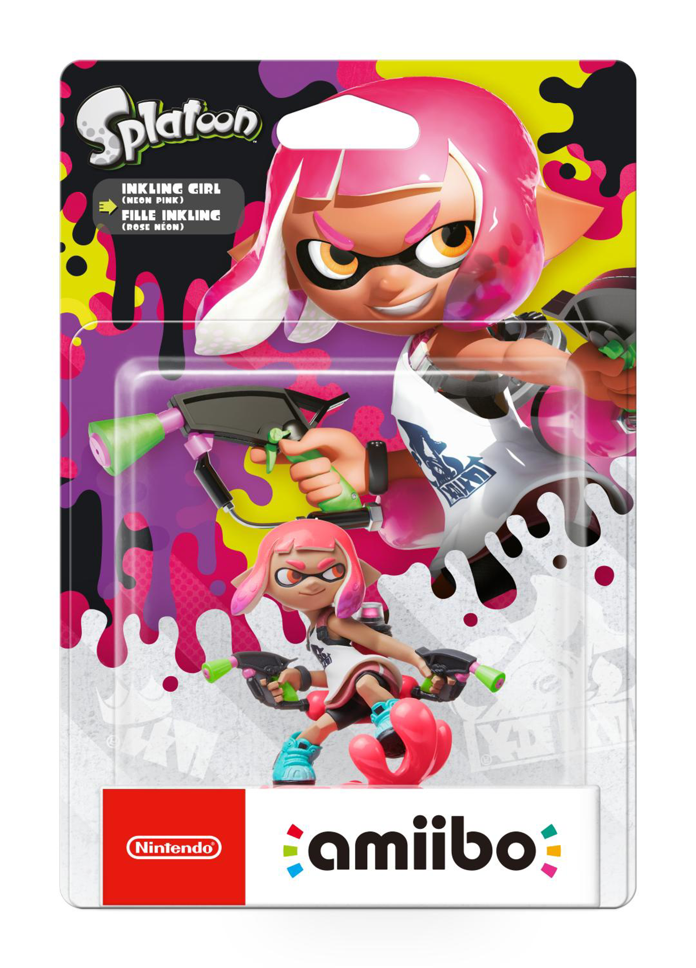Amiibo Inklink Girl Neon Pink - Splatoon Collection - flash vidéo
