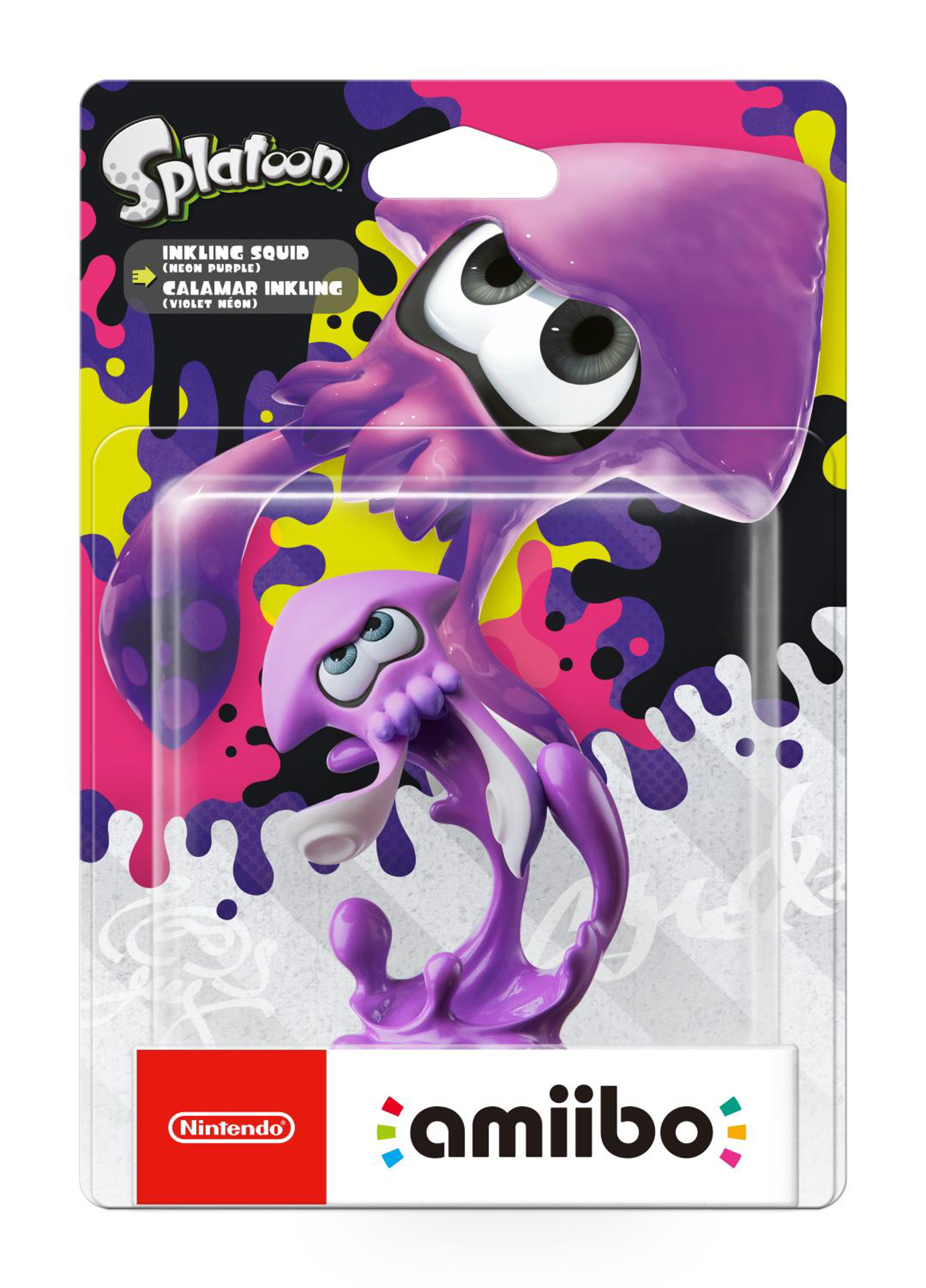 Amiibo Inklink Squid Neon Purple - Splatoon Collection