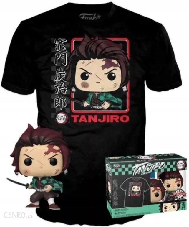 Funko Pop! & Tee: Demon Slayer: Tanjiro Kamado - M - flash vidéo