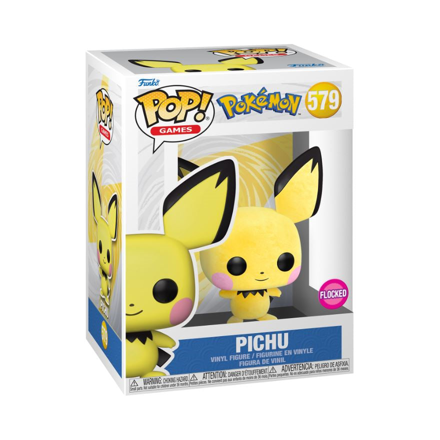 Funko Pop! Games: Pokémon - Pichu (Flocked) - Smartoys Exclusive - flash vidéo
