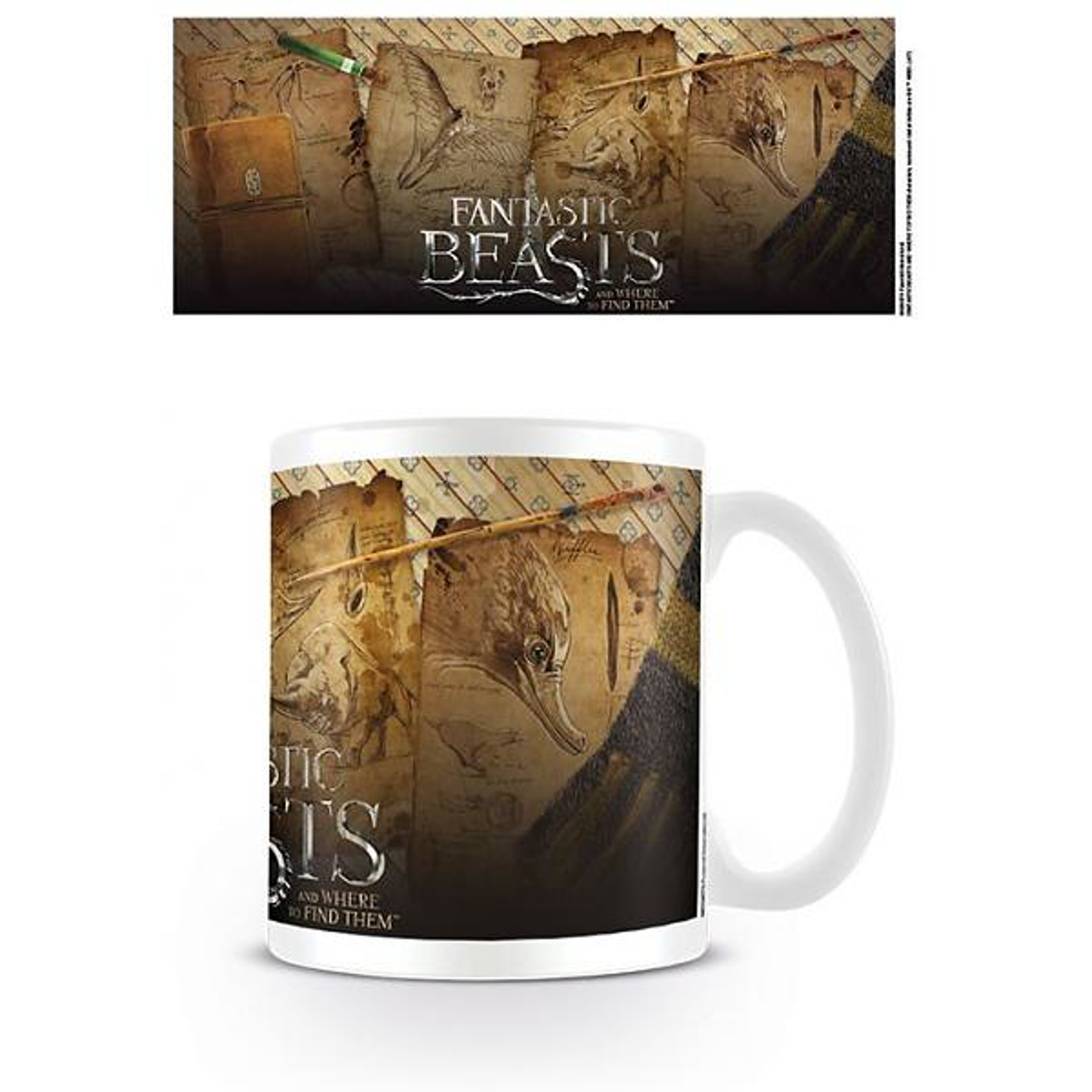 Fantastic Beasts Notebook Pages - Mug - flash vidéo