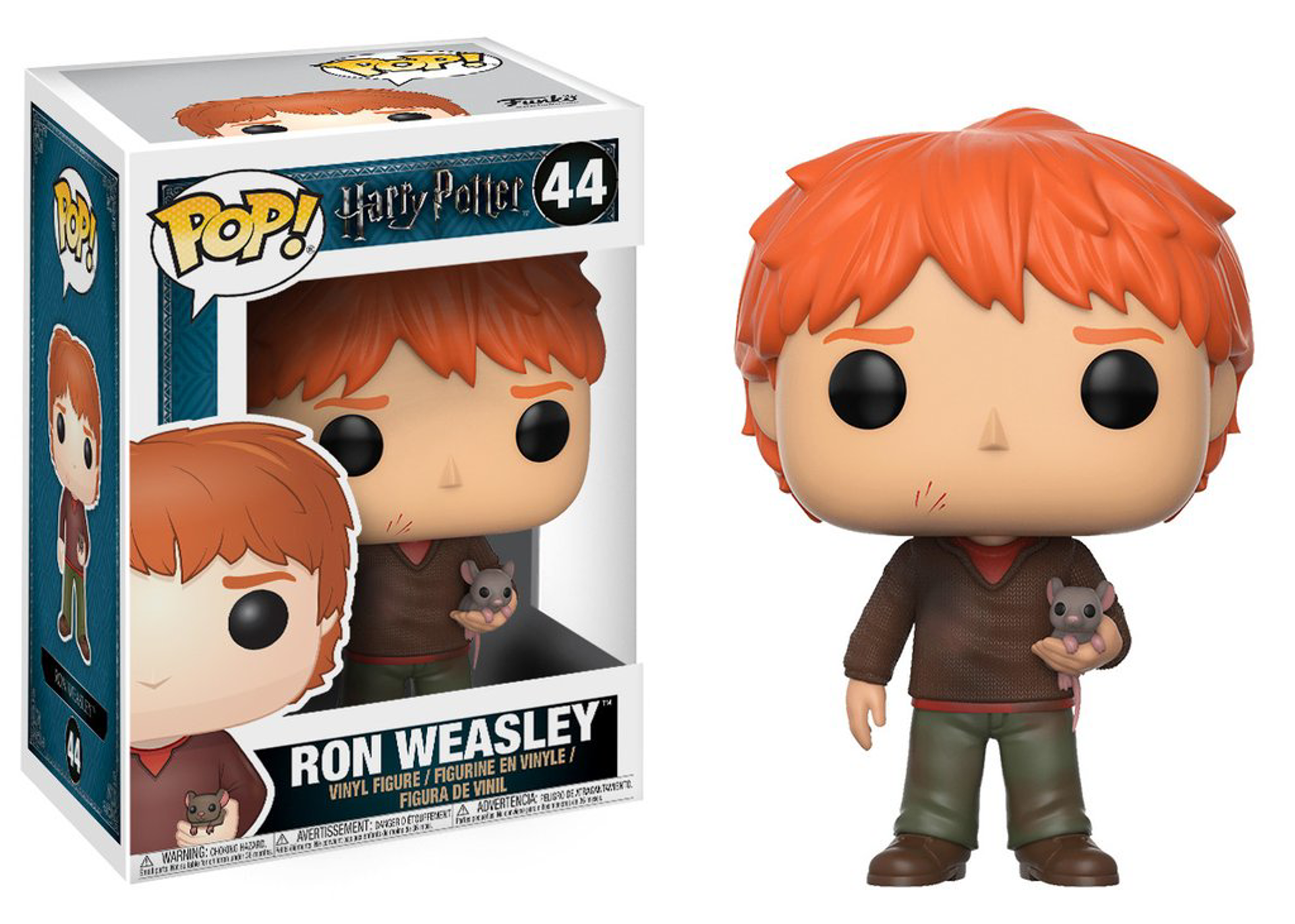 Funko Pop! Movies Harry Potter Ron Weasley (with Scabbers) ENG Merchandising