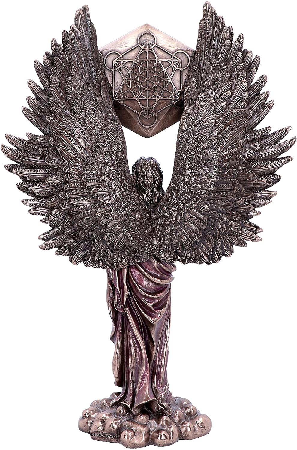 Metatron - Figurine d'ange éthéré de couleur bronze 35cm - flash vidéo