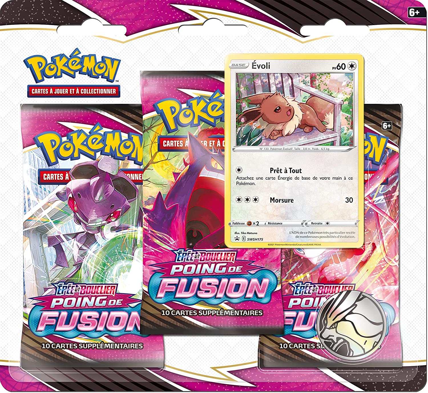 Pokémon JCC - Epée et Bouclier - Poing de Fusion - Booster Blister (3 Booster) - flash vidéo