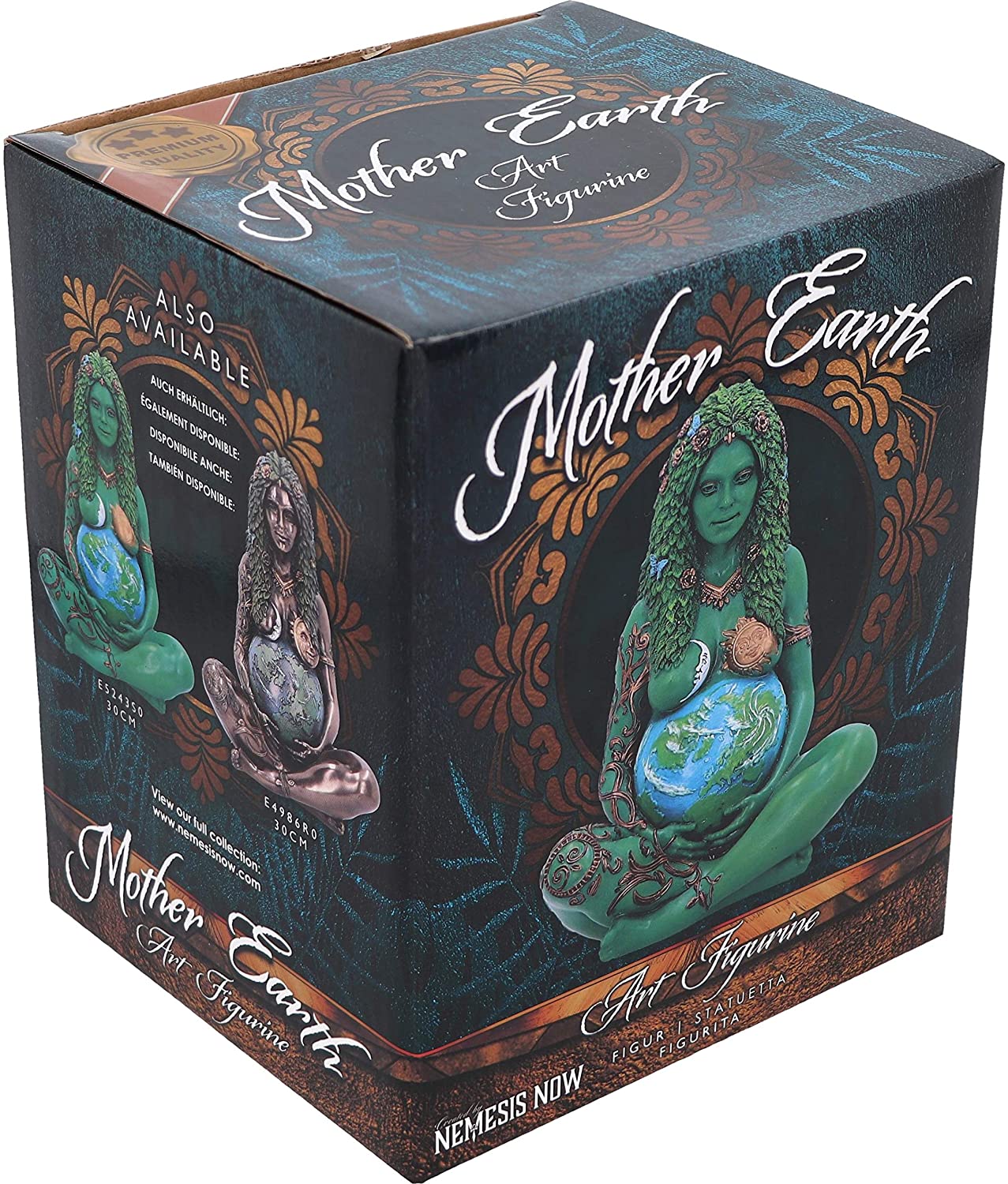 Mother Earth - Petite Figurine peinte de la Terre Mère Gaia éthérée 17.5cm - flash vidéo