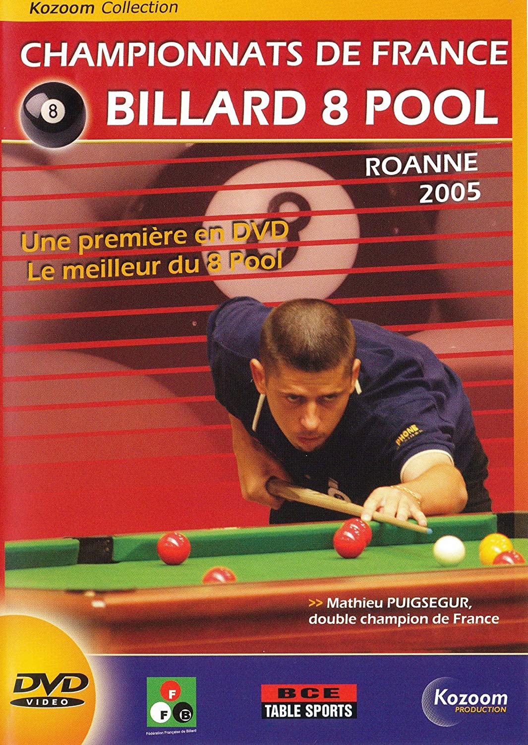 Championnat De France Billard 8 Pool [DVD] - flash vidéo