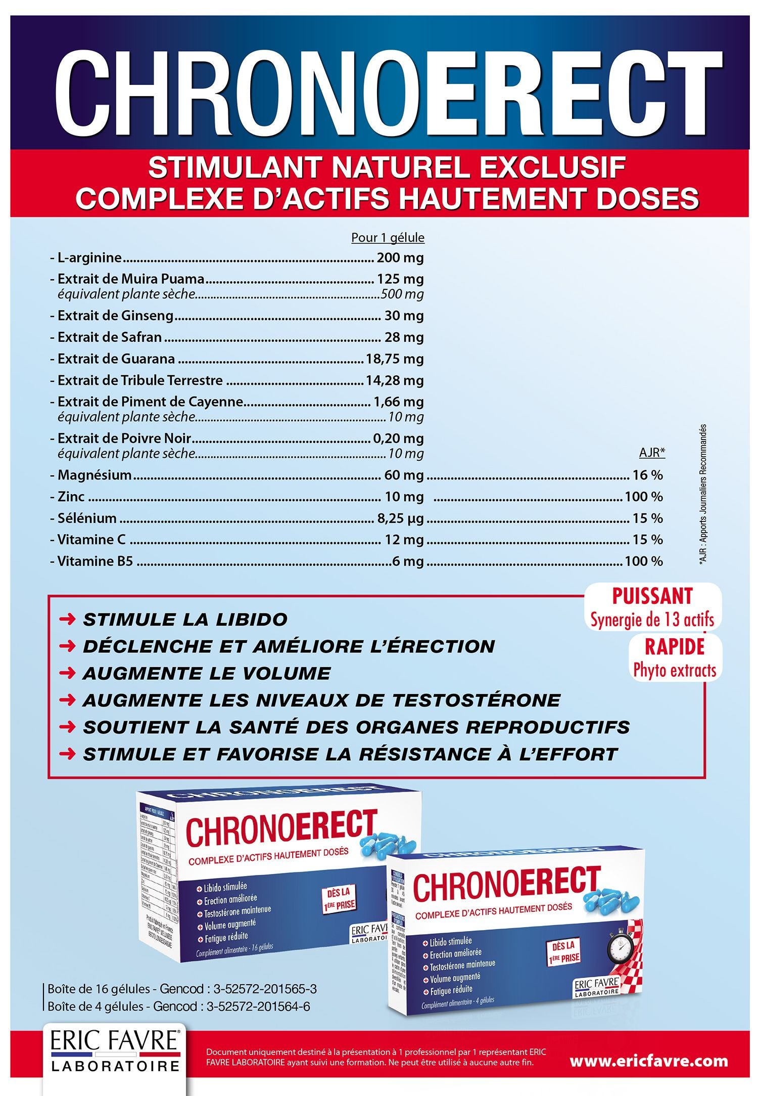 Chronoerect Cure 16 Gélules [Bien-être] - flash vidéo