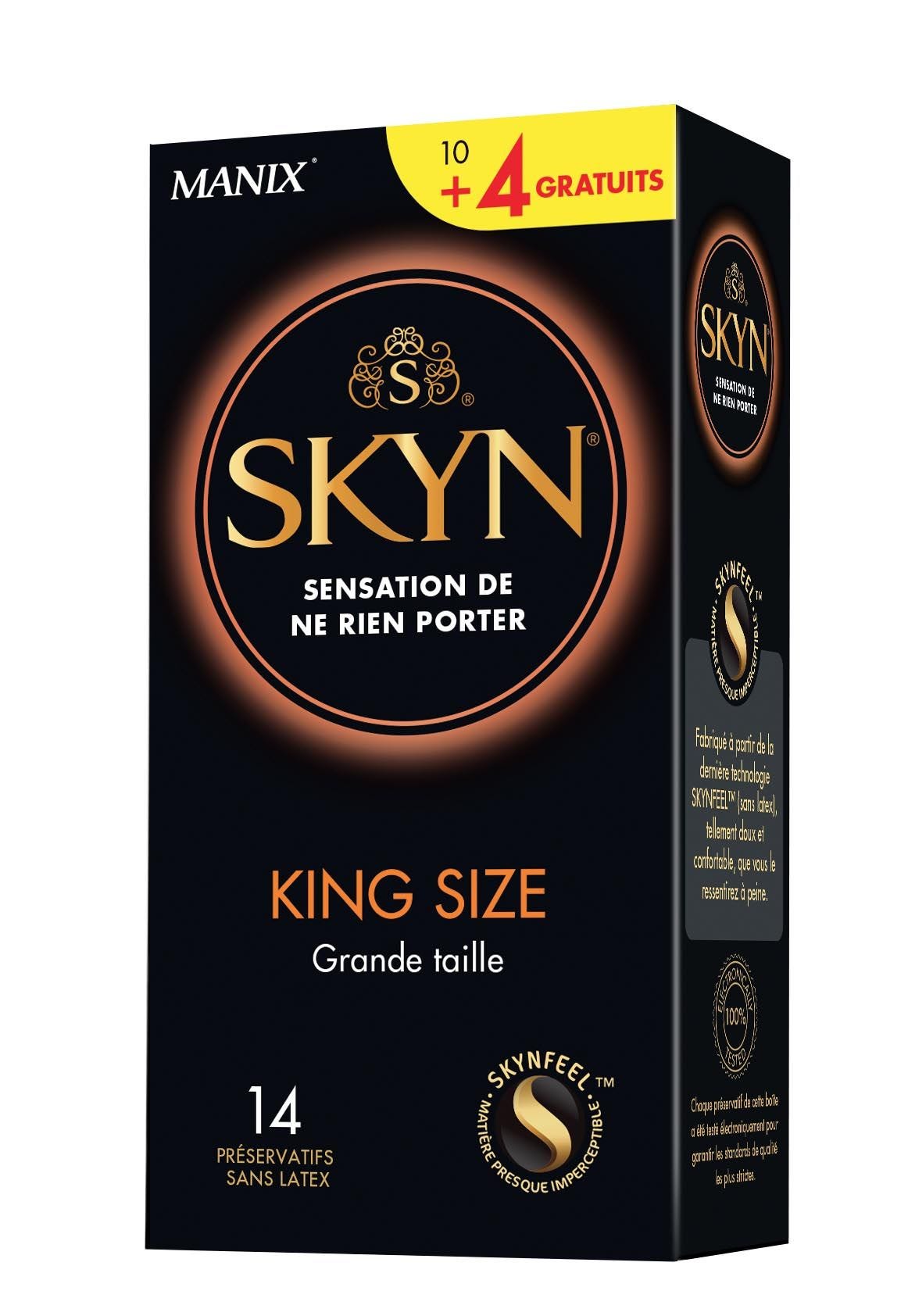 Préservatifs Manix Skyn King Size 10+4 [Bien-être] - flash vidéo